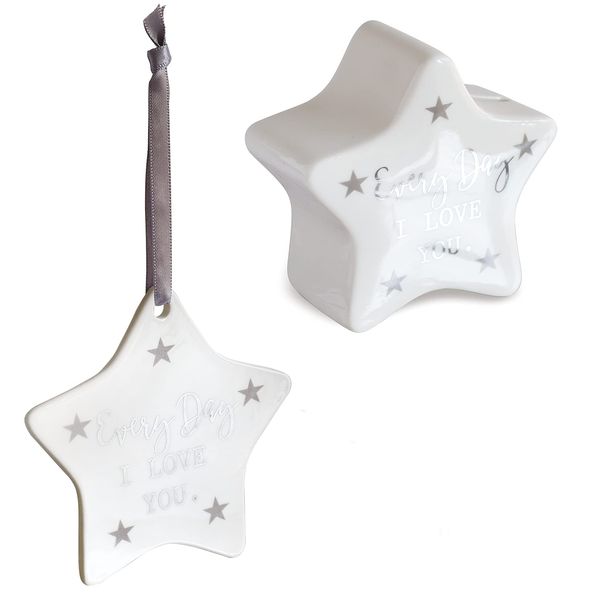 Arora 7030 Money Box, Ceramic, Off White, one size