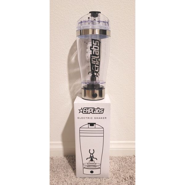 EHPLabs Electric Protein Shaker Bottle - 15oz Portable Shaker - *Battery needed*