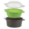 Prepsolutions Mini Microwave Steamer, Gray – Fast And Easy Vegetable &