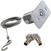 Garage Door External Emergency Release Device – Round Flat Key Type with 8' Cable