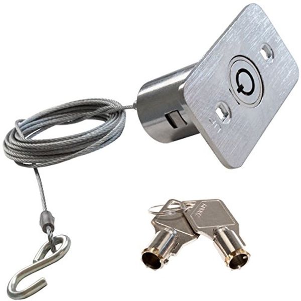 Garage Door External Emergency Release Device – Round Flat Key Type with 8' Cable