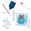 DIAMOND DOTZ DPP2 Kits, Canvas, Blue Bauble, 18 x 18cm