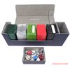 docsmagic.de Premium Magnetic Tray Long Box Dark Blue Medium - Card Deck Storage