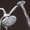 AquaDance® Multi-Setting Chrome Rainfall Shower Head Combo