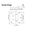 Hoppe Adjustable Door Hinge Columbus 4 Inch Millennium 2D Horizontal Adjustable