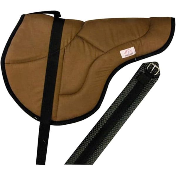 English Bareback Pad - English Saddle Pad, Bareback Horse Saddle with Adjustable