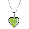 CERYS PERSONALISED HEART SHAPED NAMED MOOD LOCKET FUN GIFT PRESENT