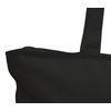 Heavy Canvas Large Tote Bag with Zippered Closure (Black)
