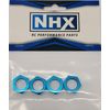 NHX RC Aluminum 17mm Wheel Hex Nuts Blue 4pcs