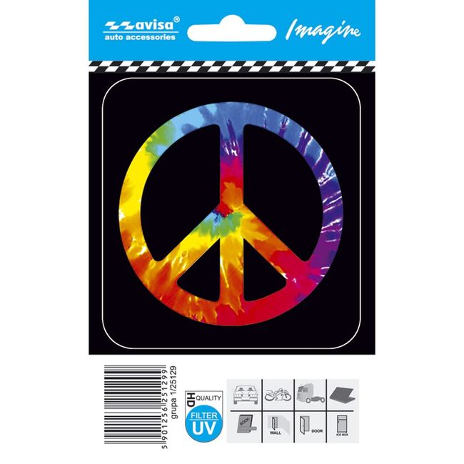 Avisa Auto Tattoo Sticker Peace symbol - 8,7x9,2cm