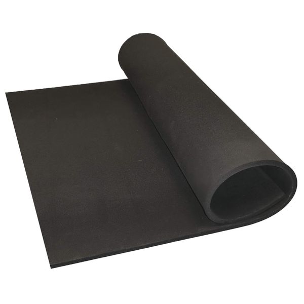 Black Neoprene Plain Sponge/Foam Rubber Sheet 1M X 1M X 3MM Thick