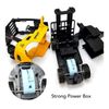 Kadimendium Alloy Forklift, Pull Back Function 360 Degree Polishing Forklift Toy for Play