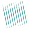 200pcs Double-Head Toothpicks Soft Plastic Oral Care Interdental Floss Cleaners Floss Picks,Braces flossers,Floss for Braces,Floss Sticks for Adults(Sky-Blue)