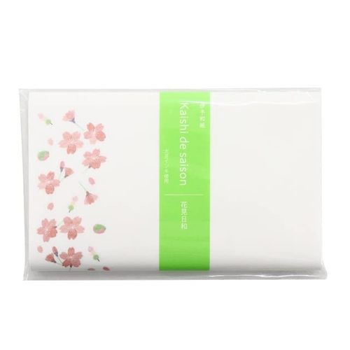 Kamiiso SAIEN No.3031 Kaishi de Saison2 Flower Viewing Biyori Paper 6.9 x 5.7 inches (175 x 145 mm), Pack of 20