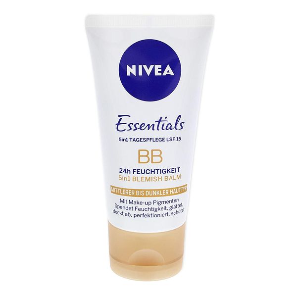 3 x Nivea Essentials BB Cream 5in1 medium to dark skin type each 50ml