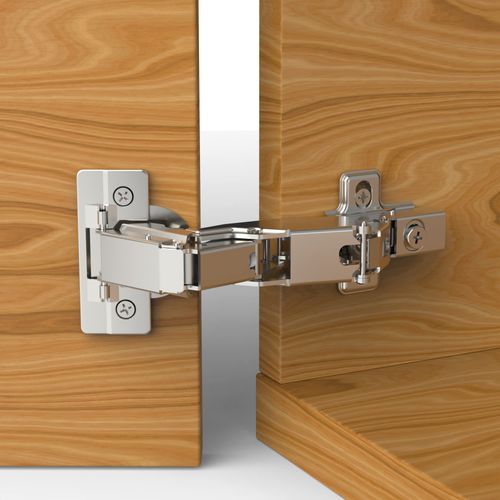 Furniware 165° Cabinet Hinges, Lazy Susan Hinges, with Soft Close Full Overlay Concealed for Cabinet,Cupboard,Folded Door,Combination with Screws