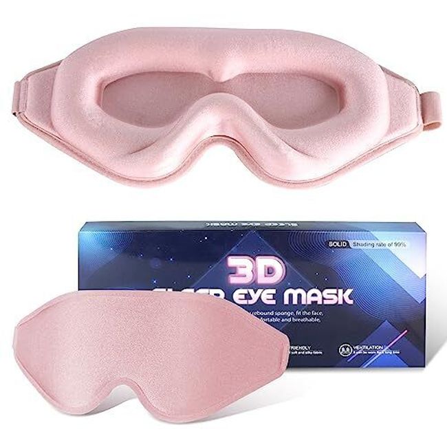 Sleep Mask for Men Women,Upgraded 3D Deep Contoured Eye Covers for Sleeping