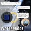 ASDFG Solar Panel Lantern Lid - Waterproof Led Garden Lights, 2 Pack (Warm/Warm)