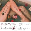 VIWIEU Temporary Tattoos, 15 Pieces, Butterflies, Flowers, Birds, Roses, Stylish, Women's, Girls, Black, White, Temporary Sexy Body Stickers, Gift, Birthday Parties, Photo Shoots, Weddings, Holidays, Waterproof, Long Lasting, Easy to Apply to Arms, Sternu