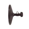 Trailer Mirror Head Flat 125mm Diameter Tractor Digger Blind Spot Rear Hitch