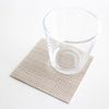 Chilwich Mini Basketweave Coaster Set of 6 (Parchment)