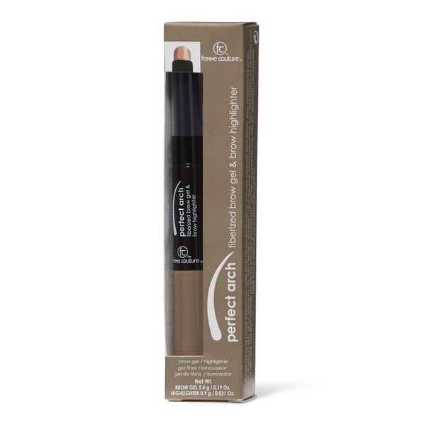 Femme Couture Perfect Arch Fiberized Light/Medium Brow Gel & Highlighter Light/Medium