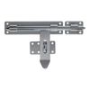 Gate Latch, 270mm Galvanised Steel, with Padlock Eye and Mounting Hardware