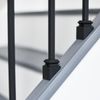 Matte Black "Enfield" Single Knuckle Stair Spindle - with Fixed and Adjustable Rake Brackets