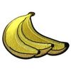Embroidered Bananas Iron on Patch