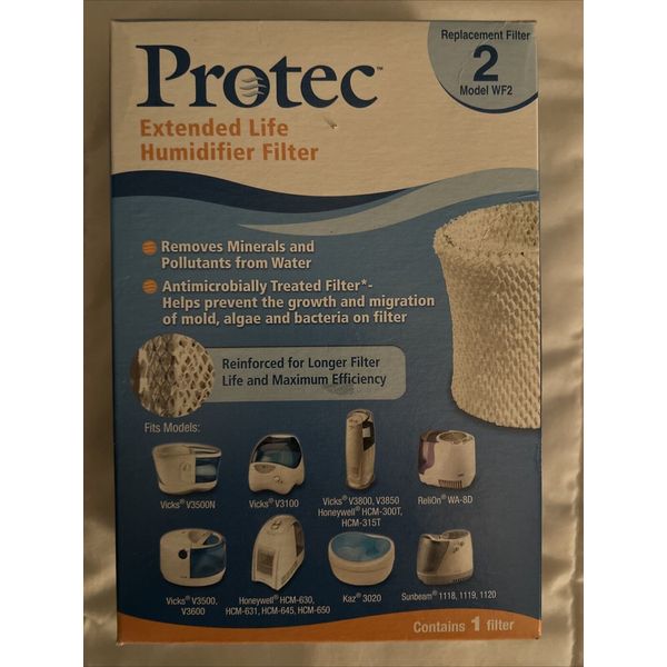 ProTec WF2 Humidifier Filter 1 White Extended Life Replacement NEW