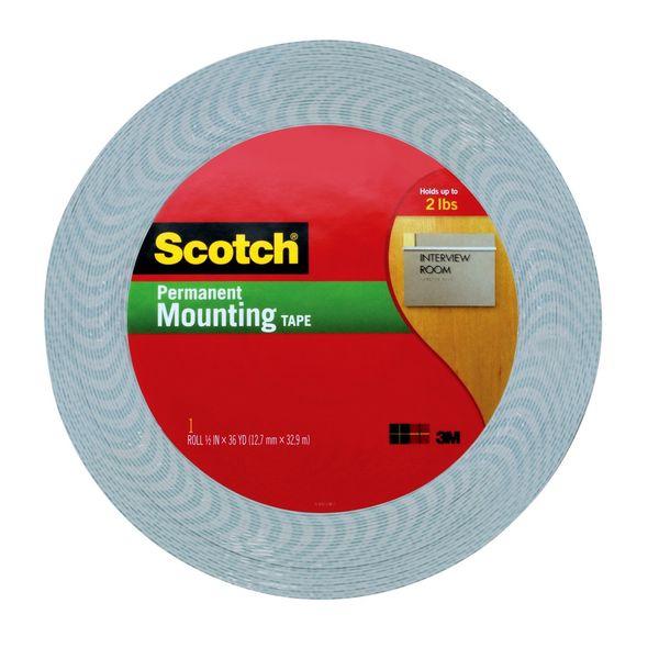 3M™ 4016 Double Sided Foam Tape, 1" x 36 yds., 1/16", Natural, 9/Case, 3M Stock# 7000048480