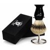 Silver TIP Badger Hair Shaving Brush with Shaving Brush Stand for Men's Gifts for DADS