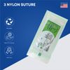 20 Pcs Suture Kit with Scissors Needles and Thread for Practice Student Training