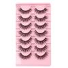 Oreola False Eyelashes Fluffy Wispy Lashes with Invisible Band Faux 3D Mink Lashes Super Soft Lightweight Fake Lashes Bulk 7 Pairs Pack