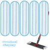 5-Pack Replacement Mop Pads for O-Cedar H2prO/ Vileda H2prO Flat Mop System | Washable Reusable Microfiber Pads