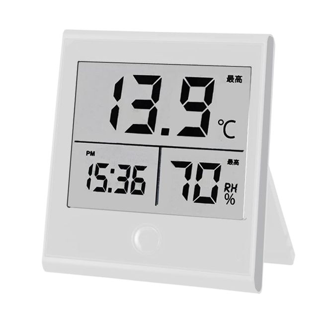 Ohm Clock with Hygrometer White tem210 – W Tem – 210 – W