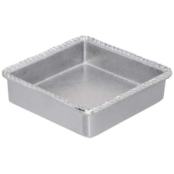 Mariposa Rope Napkin Box With Insert Silver Small