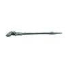 2 Pcs Black Door Strap Hinge 9" L Wrought Iron Spear Tip Renovators Supply