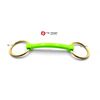 2" Loose Ring Durable Rubber Horse Pony Bit Snaffle COB Bradoon Mullen Green Bit (5")