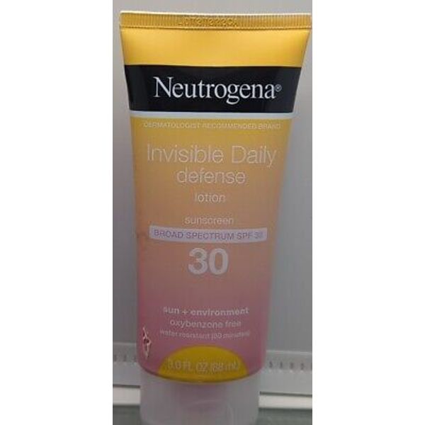 Neutrogena Invisible Daily Defense Sunscreen Lotion, SPF 30 3 oz Exp. 08/2024+