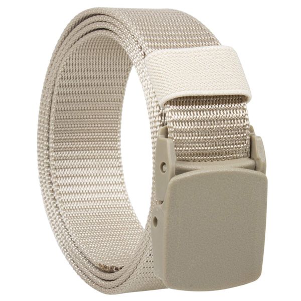 Gelante Military Tactical belt with Nickel Free Plastic Buckle 2030-Beige