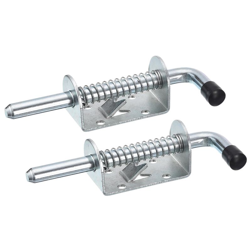 sourcing map Barrel Bolt Latch, 2Pcs 10x128mm - Carbon Steel Galvanized ...
