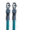 2 x 2.4M HEAVY DUTY TELESCOPIC WASHING LINE PROP EXTENDING SUPPORT CLOTHES