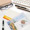 A5 Document Wallet-6 Pack Plastic Wallets A5 with Popper Plastic Folders Document Files Popper Wallet Envelope Folders Pockets