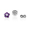 Unique Floating Charm Set Sterling Silver FSC0007