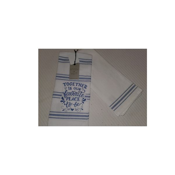 STITCH & WEFT Kitchen Towel 2-Pack  {Together is our favorite place to be}