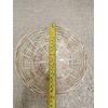 Get Goods Round 20cm Wicker Baskets - Weaved Bamboo Wicker - Kitchen Storage Hampers (10 Baskets)