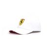 Branded Men's Cap with a Visor, White