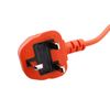 First4spares Orange 12 metre Replacement Flex Cable with 3 Pin Plug & Loose Ends For Hard Wiring