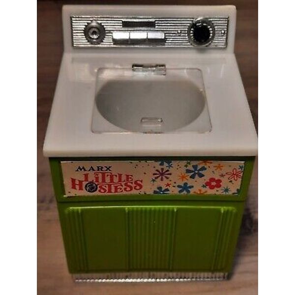 Vintage 1950s Marx Toys Pretty Maid Little Hostess Avocado Green Washing Machine